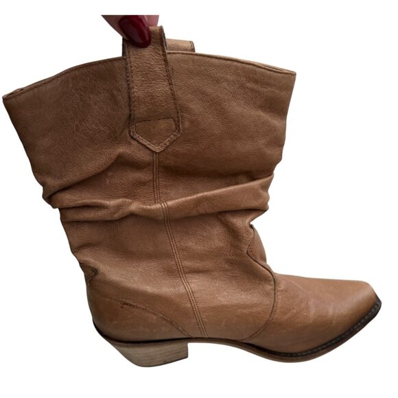 Steve Madden Womens P. Wesst Brown Leather Western Ankle Boots Size 6.5 - Picture 10 of 14